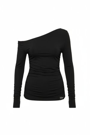 Sleek Off-Shoulder Long Sleeve Top