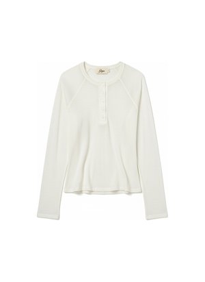 Lightweight Raglan Long Sleeve Henley Top