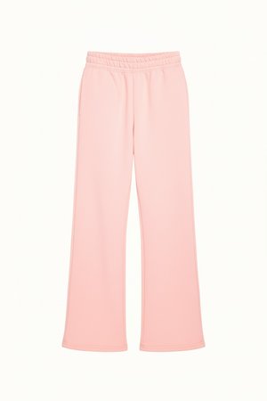 Comfortable Pink Wide-Leg Sweatpants