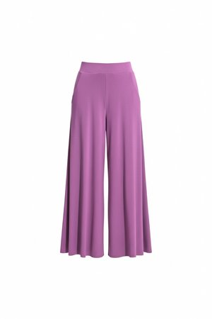 Elegant Purple Wide-Leg Pants