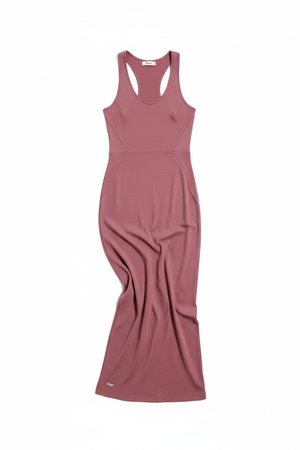 Sleeveless Ribbed Knit Maxi Dress
