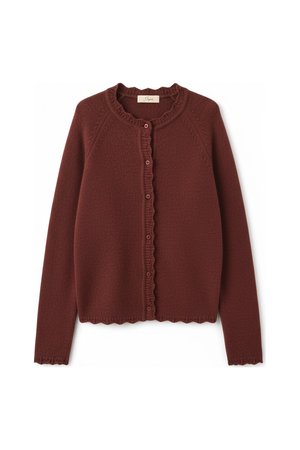 Soft Knit Button-Front Cardigan