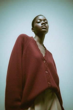 Soft Knit Button-Front Cardigan