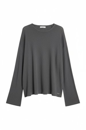 Oversize Grey Knit Top