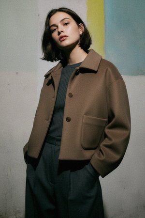 Stylish Short Boxy Jacket