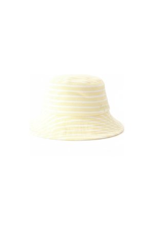 Yellow Striped Terry Bucket Hat