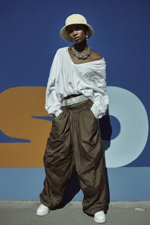 Yellow Striped Terry Bucket Hat