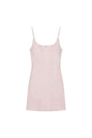 Light Pink Sleeveless Mini Slip Dress