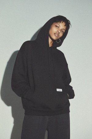 Comfortable Oversized Black Hoodie
