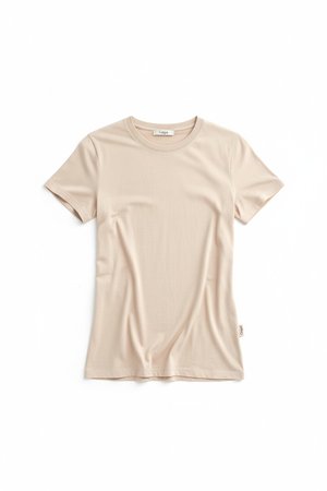 Essential Beige Crew Neck T-shirt