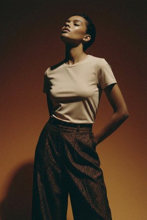 Essential Beige Crew Neck T-shirt