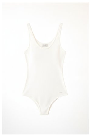 Classic Ribbed White Tank Top