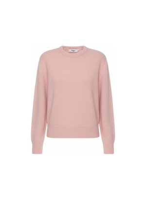 Soft Pink Knit Crew Neck Sweater