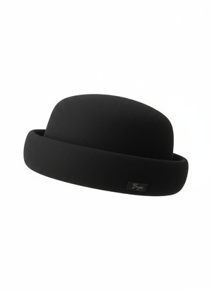 Classic Black Structured Felt Hat
