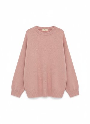 Soft Pink Oversized Knit Sweater