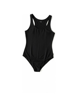 Classic Black Scoop Neck Bodysuit