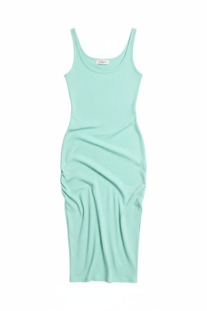 Ribbed Sleeveless Bodycon Midi Dress