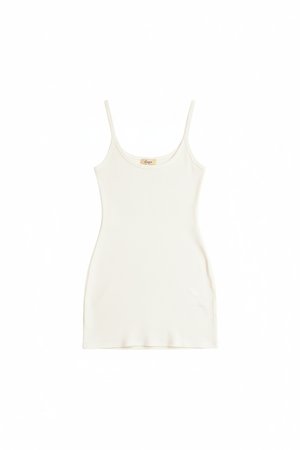 Ribbed Mini Tank Dress