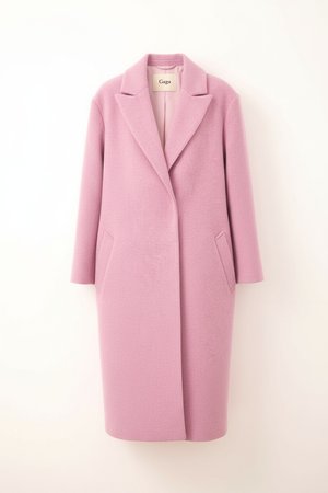 Oversized Chic Long Pink Coat