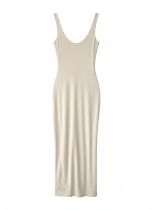 Fitted Scoop Neck Sleeveless Midi Dress