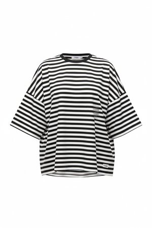 Oversize Black & White Striped T-shirt