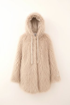Shaggy Faux Fur Hooded Coat