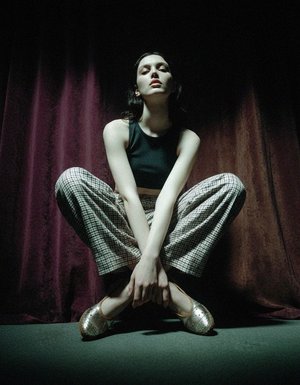 Metallic Perforated Slip-On Comfort Flats