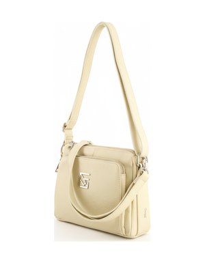 Beige Multi-Pocket Shoulder & Crossbody Bag
