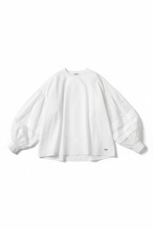 Relaxed Fit Voluminous Sleeve Blouse