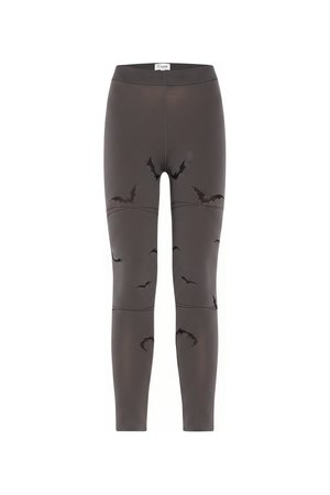 Grey Bat Pattern Tights