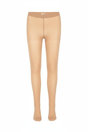 Sheer Beige Tights for Smooth Leg Coverage