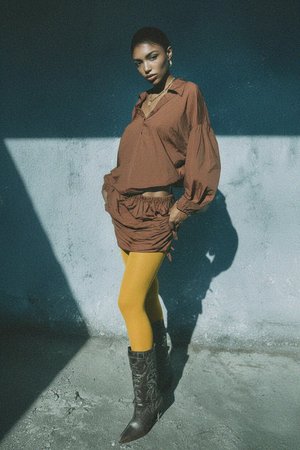 Vibrant Yellow Opaque Full-Length Tights
