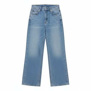 Light Blue Wide Leg Denim Jeans