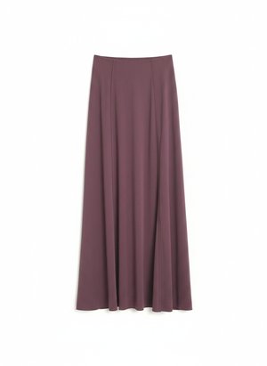 Plum Maxi Skirt with Flowing Silhouette