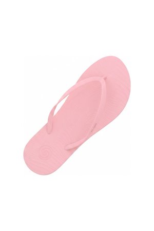Pink Textured Flip-Flops