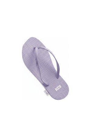 Textured Sole Casual Flip-Flops in Purple