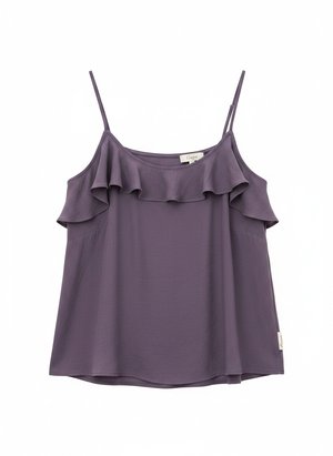 Sleeveless Ruffle Detail Top