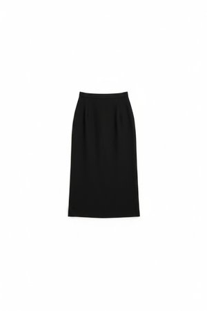 Classic Black Midi Skirt