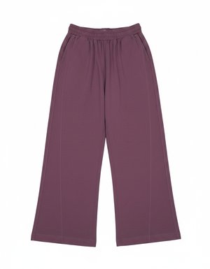 Oversize Purple Wide-Leg Comfort Pants