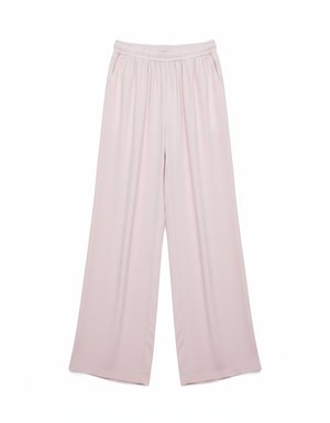 Flowy Pink Wide-Leg Pants