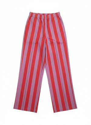 Bold Striped Wide-Leg Pants