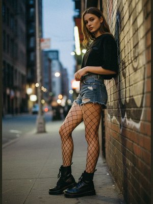 Classic Black Fishnet Tights