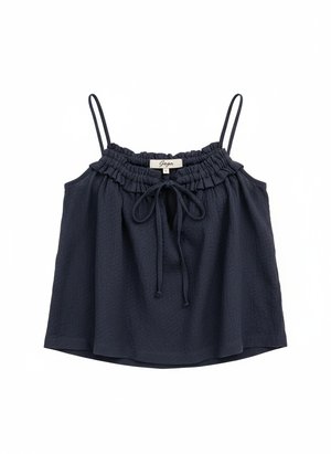 Ruffled Drawstring Tank Top