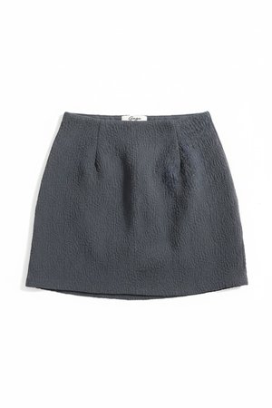 Chic Textured Mini Skirt
