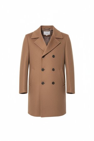 Classic Brown Double-Breasted Coat