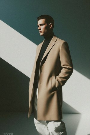Classic Beige Mid-Length Coat