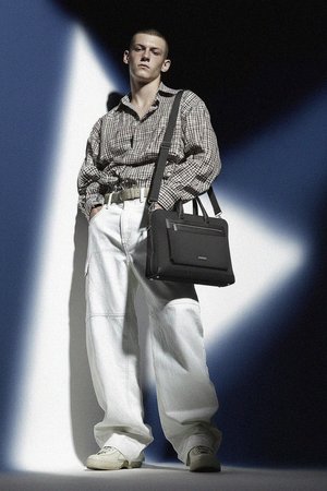 Sleek Professional Briefcase Bag with Shoulder Strap