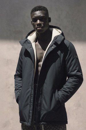 Warm Hooded Parka Jacket with Cozy Lining