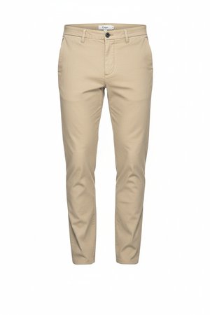 Versatile Regular Fit Beige Chino Pants