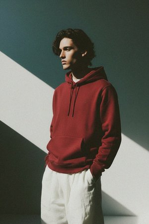 Classic Pullover Hoodie with Drawstrings